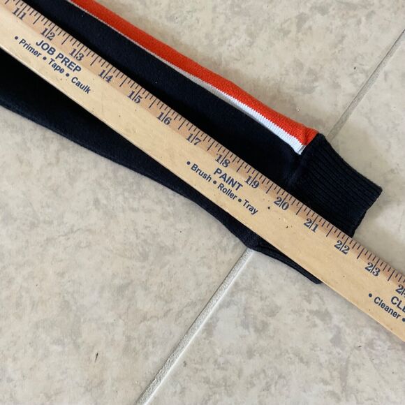 Lauren Ralph Lauren Sweater Jacket women’s M Hooded Full-zip Black w Orange trim - Picture 11 of 13